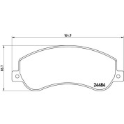 Brembo | Bremsbelagsatz, Scheibenbremse | P 85 115