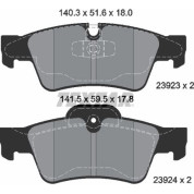 Textar | Bremsbelagsatz, Scheibenbremse | 2392302