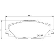 Brembo | Bremsbelagsatz, Scheibenbremse | P 83 071