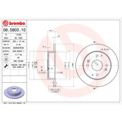 Brembo | Bremsscheibe | 08.5803.10