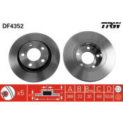 TRW | Bremsscheibe | DF4352