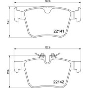 Brembo | Bremsbelagsatz, Scheibenbremse | P 36 037