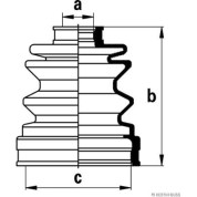 Herth+Buss Jakoparts | Faltenbalgsatz, Antriebswelle | J2885002