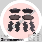 Zimmermann | Bremsbelagsatz, Scheibenbremse | 24578.165.1