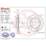 Brembo | Bremsscheibe | 09.B647.1X