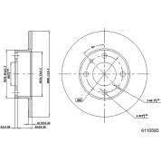 Metzger | Bremsscheibe | 6110585