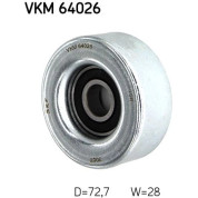 SKF | Umlenk-/Führungsrolle, Keilrippenriemen | VKM 64026