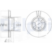 Delphi | Bremsscheibe | BG9005