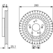 BOSCH | Bremsscheibe | 0 986 479 625