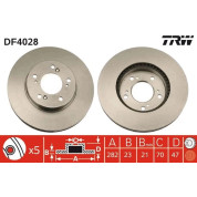 TRW | Bremsscheibe | DF4028