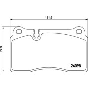 Brembo | Bremsbelagsatz, Scheibenbremse | P 85 110