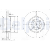 Delphi | Bremsscheibe | BG3965