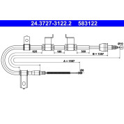 ATE | Seilzug, Feststellbremse | 24.3727-3122.2