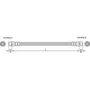 Metzger | Bremsschlauch | 4110251