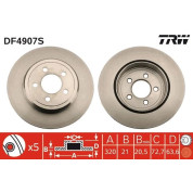 TRW | Bremsscheibe | DF4907S