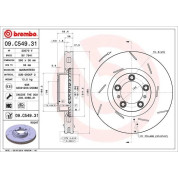 Brembo | Bremsscheibe | 09.C549.31