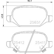 Brembo | Bremsbelagsatz, Scheibenbremse | P 23 151