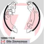 Zimmermann | Bremsbackensatz | 10990.112.9