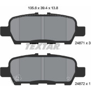 Textar | Bremsbelagsatz, Scheibenbremse | 2487101