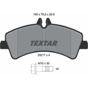 Textar | Bremsbelagsatz, Scheibenbremse | 2921702