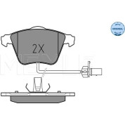 Meyle | Bremsbelagsatz, Scheibenbremse | 025 237 6220/W