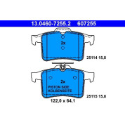 ATE | Bremsbelagsatz, Scheibenbremse | 13.0460-7255.2