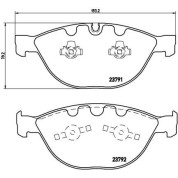 Brembo | Bremsbelagsatz, Scheibenbremse | P 06 047