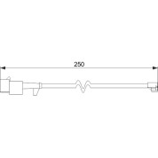 BOSCH | Warnkontakt, Bremsbelagverschleiß | 1 987 474 574