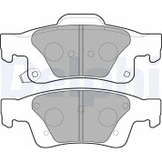 Delphi | Bremsbelagsatz, Scheibenbremse | LP2251