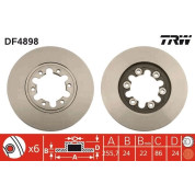 TRW | Bremsscheibe | DF4898