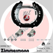 Zimmermann | Bremsbackensatz | 20990.130.1