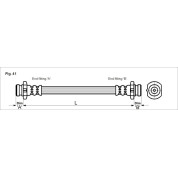 Metzger | Bremsschlauch | 4110041