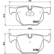 Brembo | Bremsbelagsatz, Scheibenbremse | P 06 029