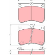 TRW | Bremsbelagsatz, Scheibenbremse | GDB1029