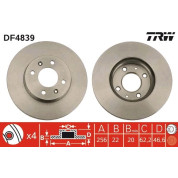 TRW | Bremsscheibe | DF4839