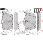 FTE | Bremsbelagsatz, Scheibenbremse | 9011120