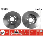 TRW | Bremsscheibe | DF4454