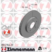 Zimmermann | Bremsscheibe | 380.2164.20