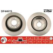 TRW | Bremsscheibe | DF4461S