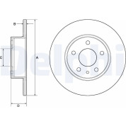 Delphi | Bremsscheibe | BG2386