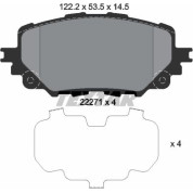 Textar | Bremsbelagsatz, Scheibenbremse | 2227101