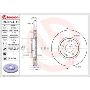 Brembo | Bremsscheibe | 09.D724.11