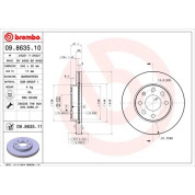 Brembo | Bremsscheibe | 09.8635.11