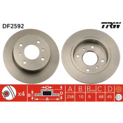 TRW | Bremsscheibe | DF2592