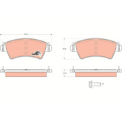 TRW | Bremsbelagsatz, Scheibenbremse | GDB1501