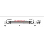 Metzger | Bremsschlauch | 4113310