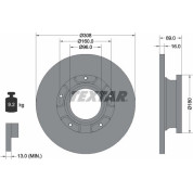 Textar | Bremsscheibe | 92292603