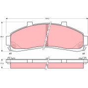 TRW | Bremsbelagsatz, Scheibenbremse | GDB4010