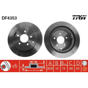 TRW | Bremsscheibe | DF4353