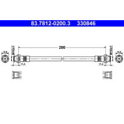 ATE | Bremsschlauch | 83.7812-0200.3